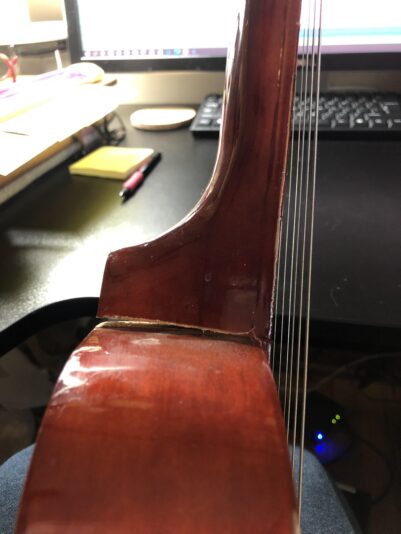 Guitar broken neck
